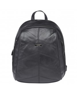 Lorenz Sheep Nappa Backpack with Diagonal Stitch Design